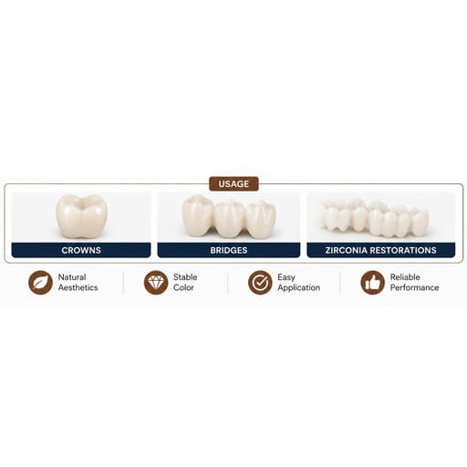 Denfac Zirconia Dentin Coloring Liquid ST - B Shade Series (50ml)