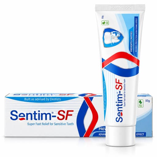 Dentaids Sentim SF Toothpaste 50gm (Pack Of 12)
