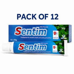 Dentaids Sentim Toothpaste - 50 Gms (Pack Of 12)
