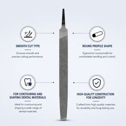 Dental Half Round File - 3
