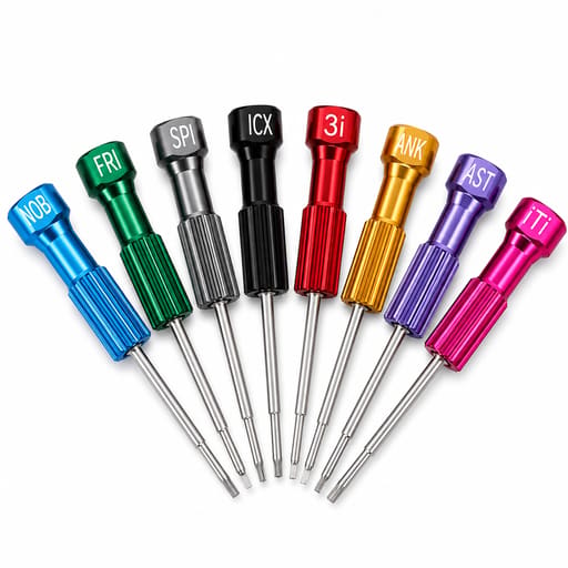 Dental Lab Implant Screw Driver Kit (Pack Of 8)
