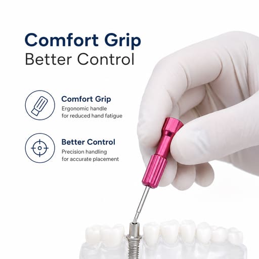 Dental Lab Implant Screw Driver Kit (Pack Of 8)