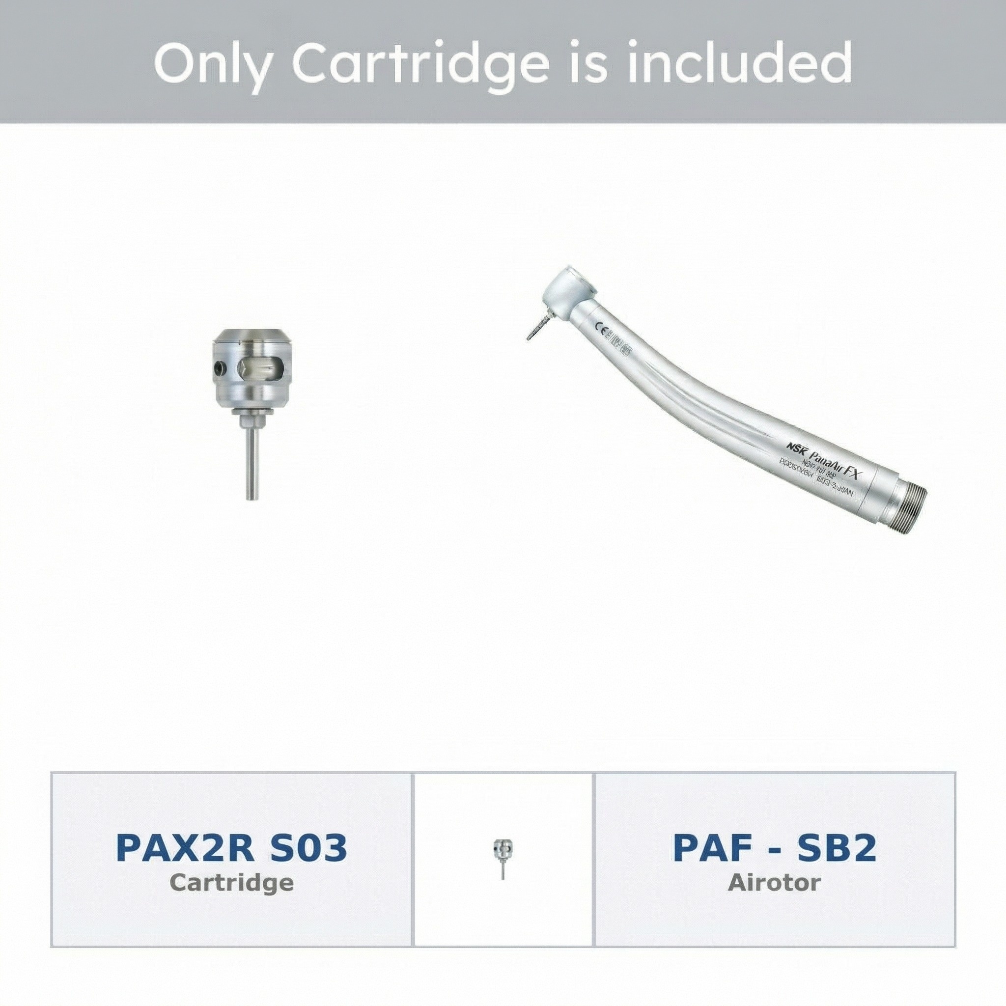 NSK PAX2R-S03 Cartridge for Pana Air FX Standard Chuck Airotor (T1040)