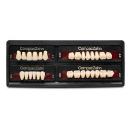 Rubydent CompacZahn Acrylic Denture natural shade Teeth A2- H2-K3-M2 (Set of 28) (2 layered)