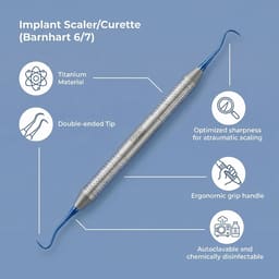 GDC Titanium Implant Hygienist Scaler - IMSH6/7 - 2