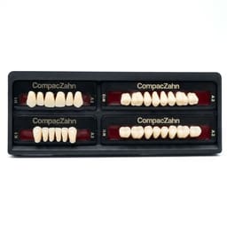 Rubydent CompacZahn Acrylic Denture natural shade Teeth A2- H1-K1-M1 (Set of 28) (2 layered)