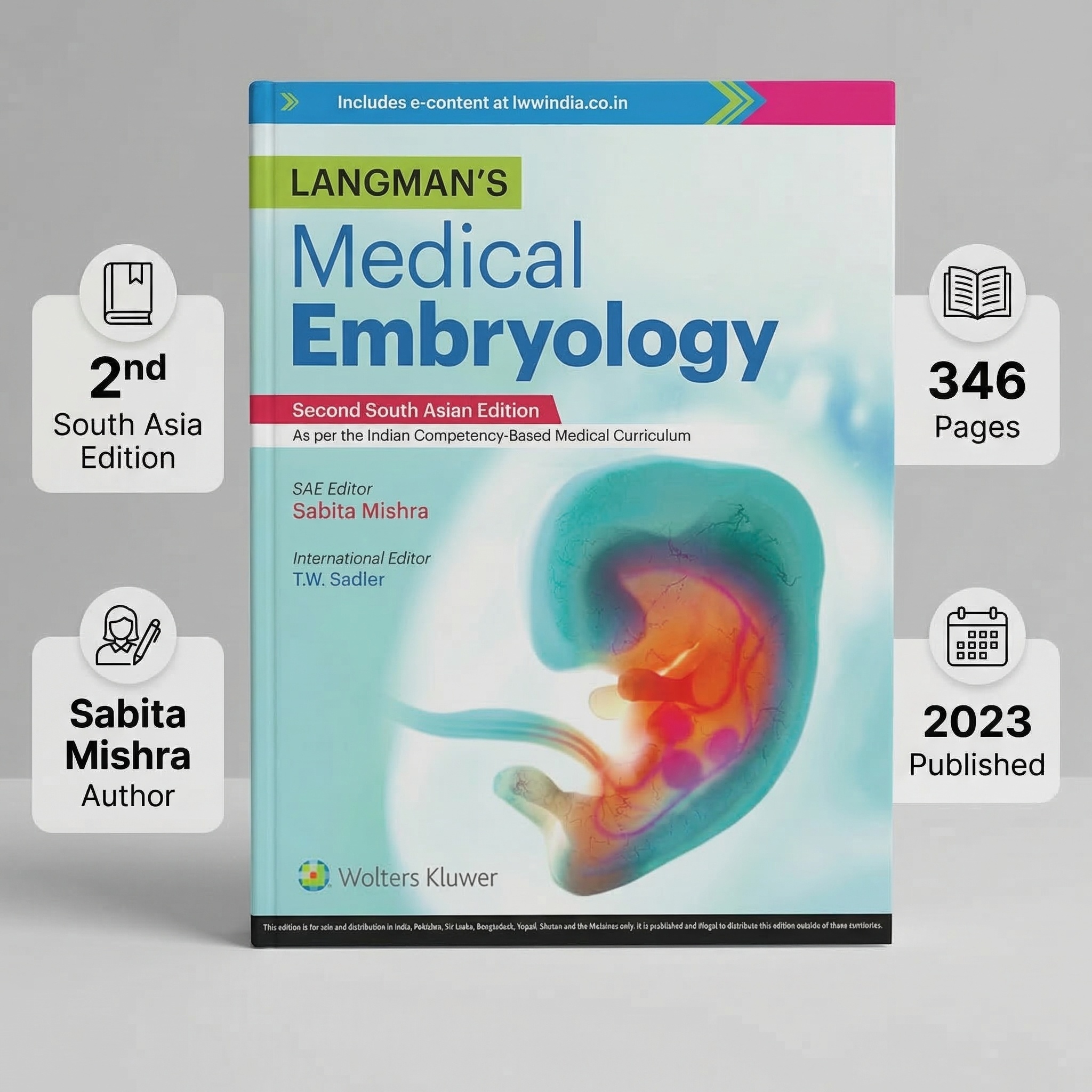Langman's Medical Embryology 2nd South Asia Edition (ISBN - 736367)