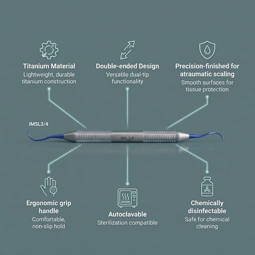 GDC Titanium Implant Langer Curette - IMSL3/4