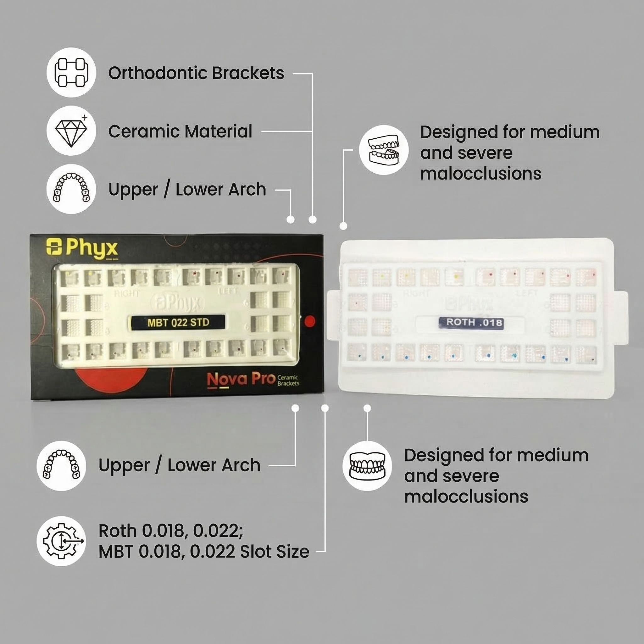 Phyx Nova Pro Ceramic Brackets