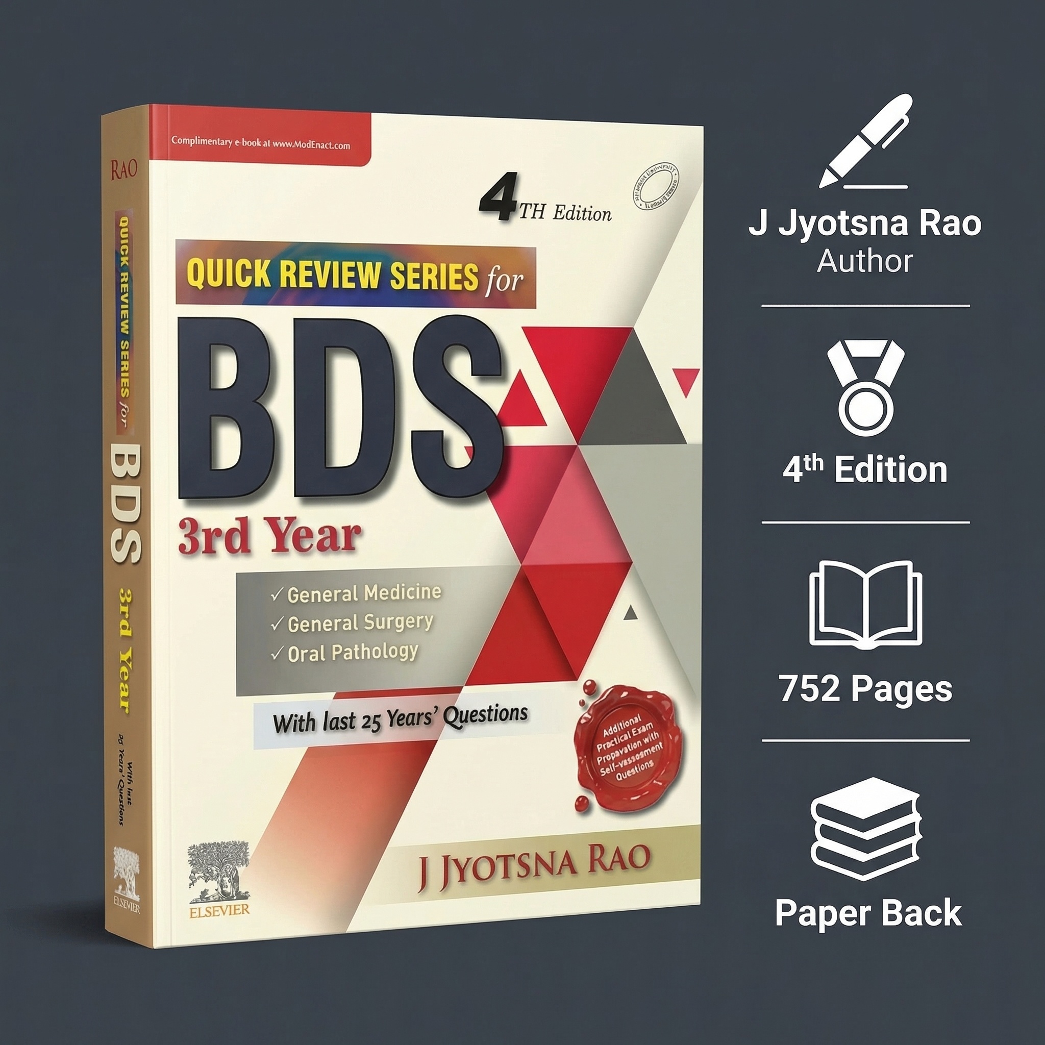 Quick Review Series for BDS 3rd Year (ISBN: 264751)
