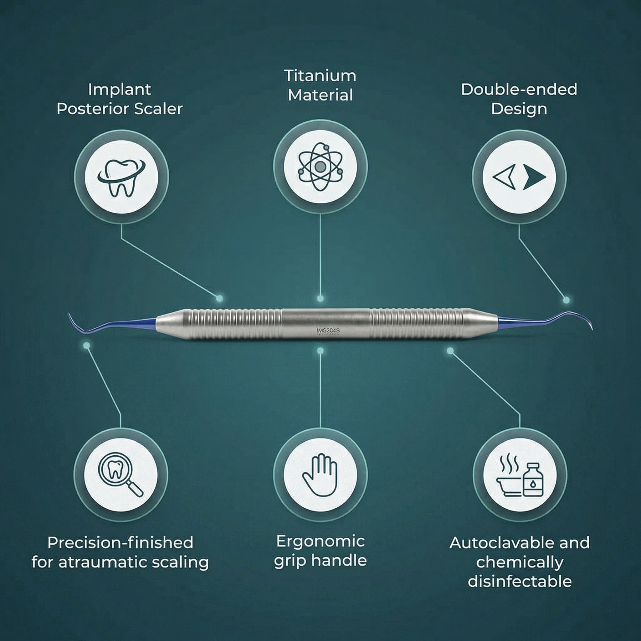 GDC Titanium Implant Posterior Scaler - IMS204S