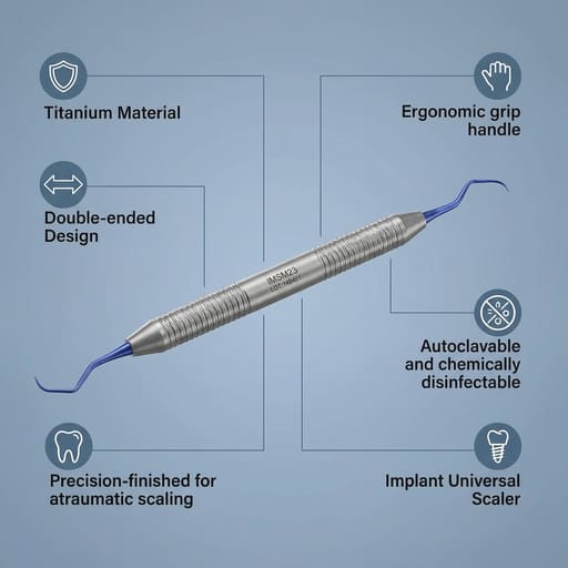 GDC Titanium Implant Universal Scaler - IMSM23