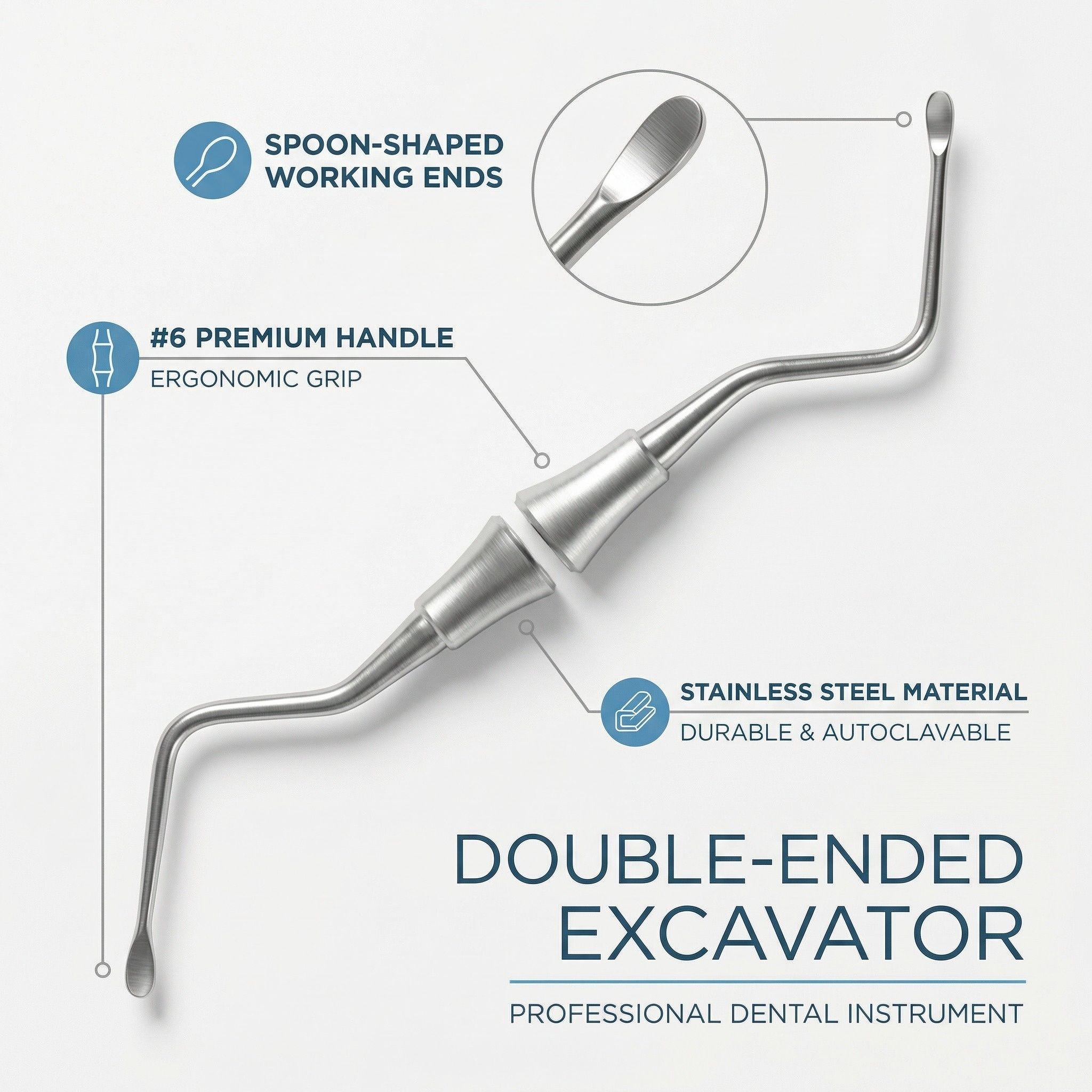 GDC Lucas Surgical Curette # 6 (CL84 # 6)