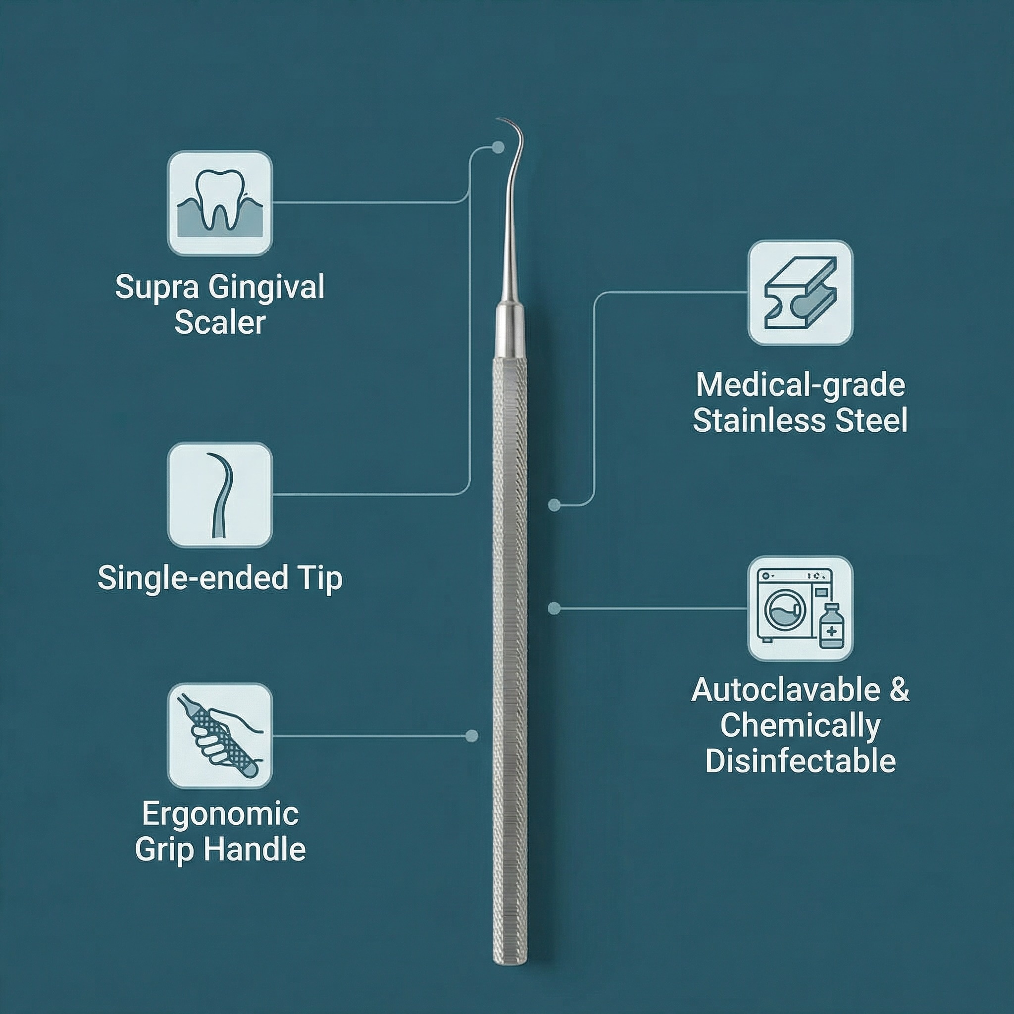 GDC Supra Gingival Scaler Single End (SCI1)