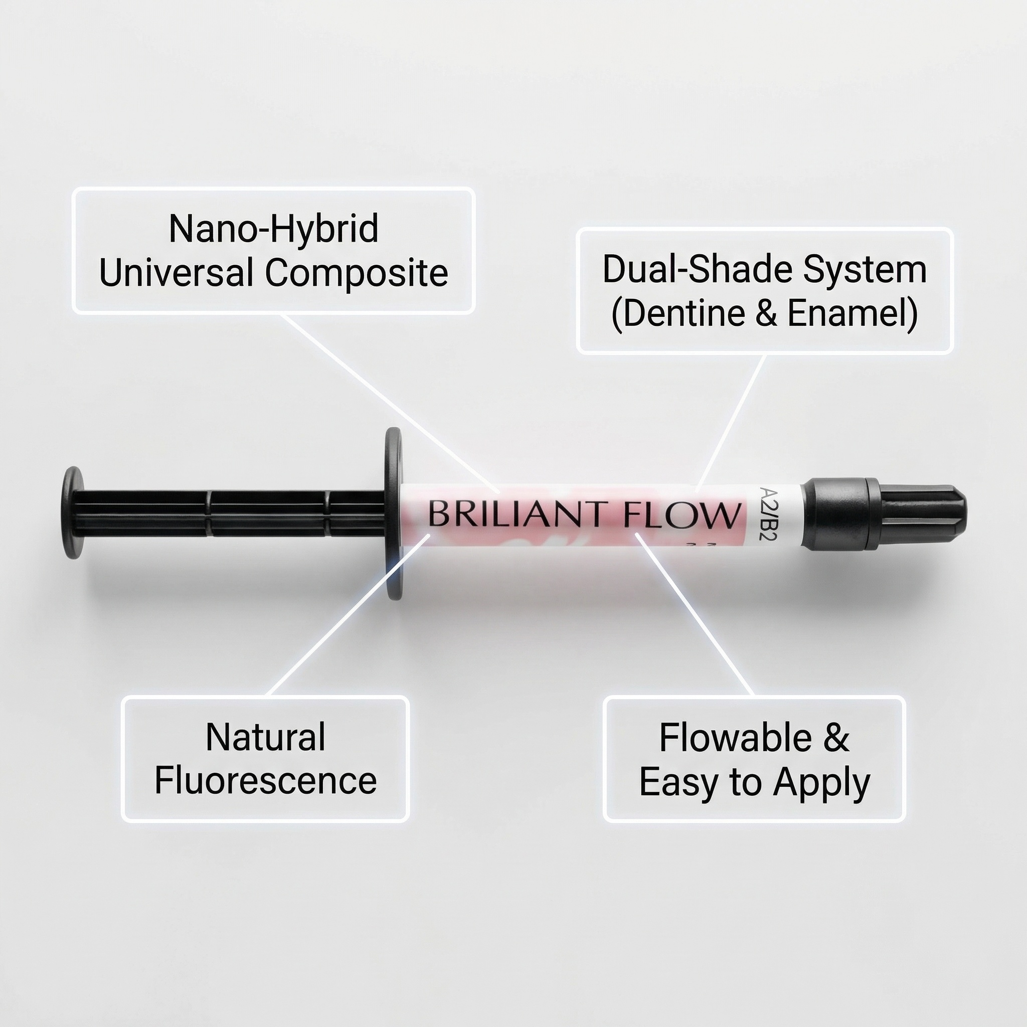 Coltene Brilliant NG Flow Syringes Refills Shade A2/B2
