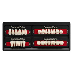 Rubydent CompacZahn Acrylic Denture natural shade Teeth A2- F2-K5-M2 (Set of 28) (2 layered)