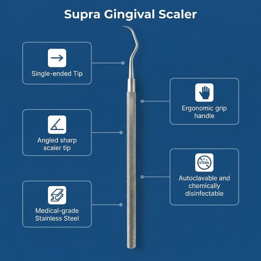 GDC Supra Gingival Scaler Single End (SSP1)