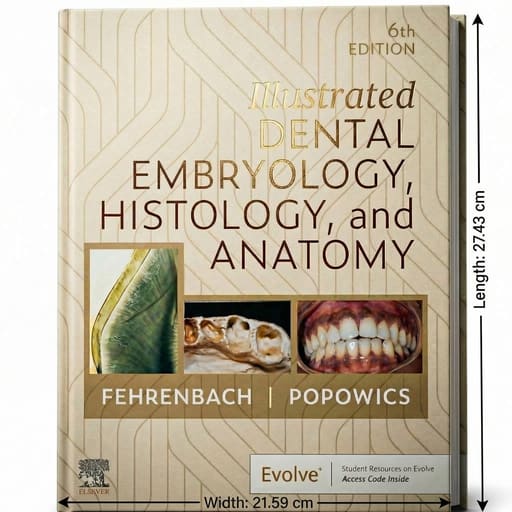 Illustrated Dental Embryology, Histology, And Anatomy 6th Edition 2025 | Fehrenbach | ISBN 104244