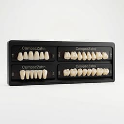 Rubydent CompacZahn Acrylic Denture natural shade Teeth A3- E4-K9-M5 (Set of 28) (2 layered)