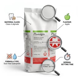 Septodont Plastalgin Alginate Impression Powder - Normal Setting - 4