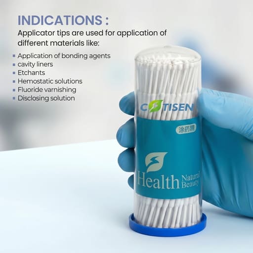 Cotisen Micro Applicators - Super Fine White (Pack of 1)