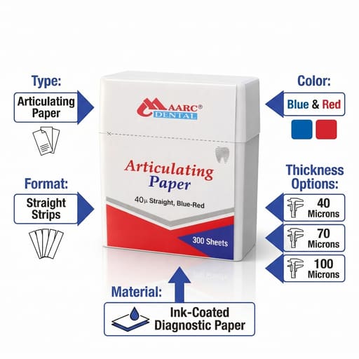 Maarc Articulating Paper Straight - Blue & Red (Pack of 300 sheets)
