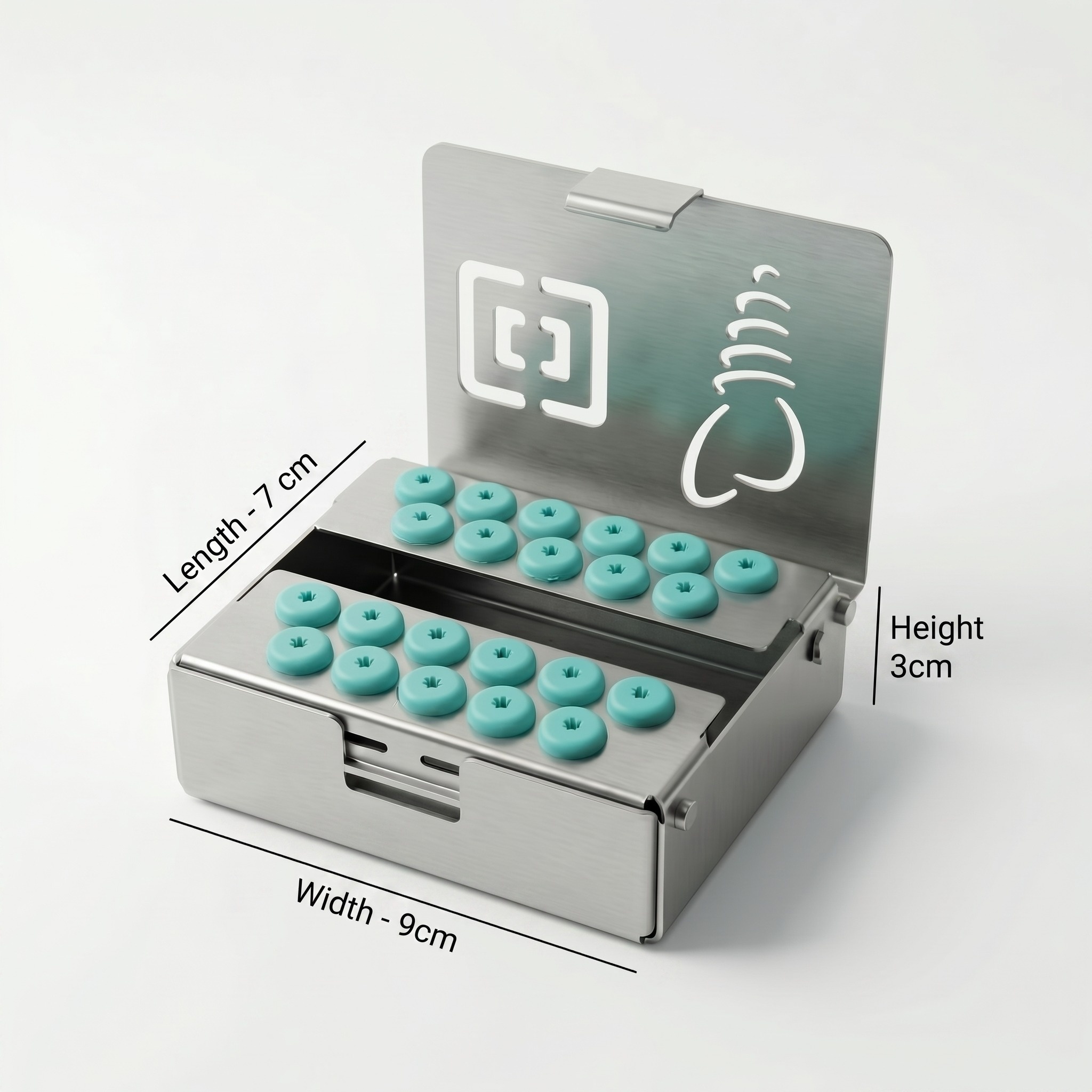 Julldent 22 Slot Autoclavable Bur Box (JULL-DENT 050C)