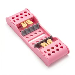 Dental Instruments Sterilization Surgical Plastic Cassette Rack 4 Holder