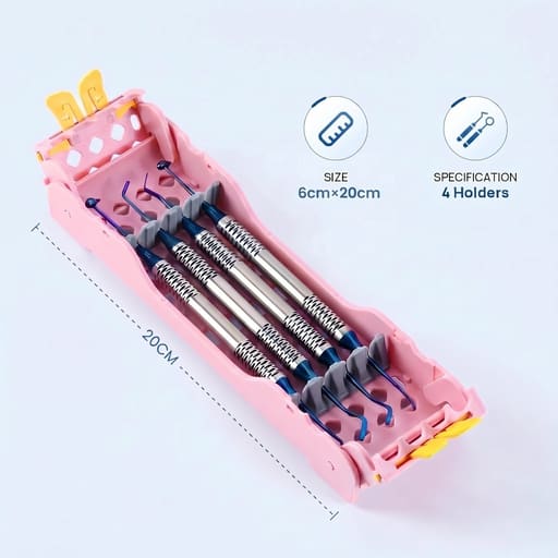 Dental Instruments Sterilization Surgical Plastic Cassette Rack 4 Holder