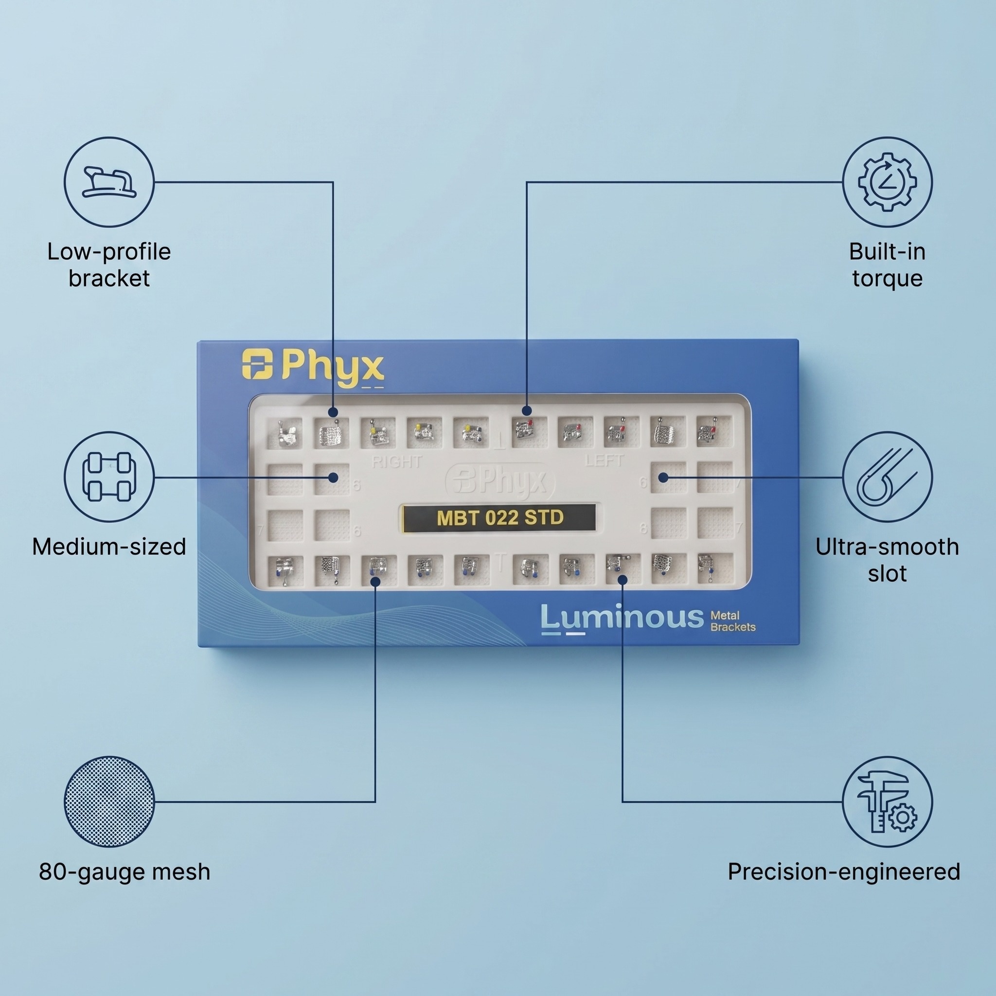 Phyx Luminous Metal Brackets
