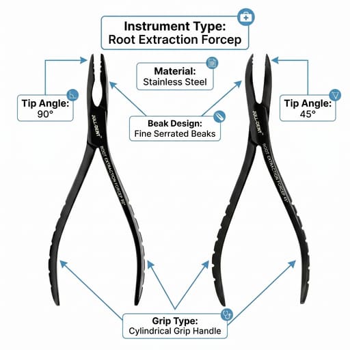 Julldent Root Extraction Forcep - Set of 2 (JULL-DENT 062)