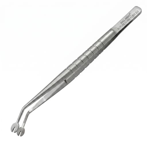 Julldent Micro Tissue Stainless Steel Forceps - Straight Tooth
