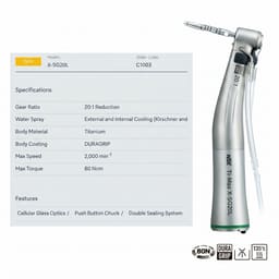 NSK Ti-Max X-SG20L 20:1 Fiber Optic Implant Handpiece (C1003) - 6