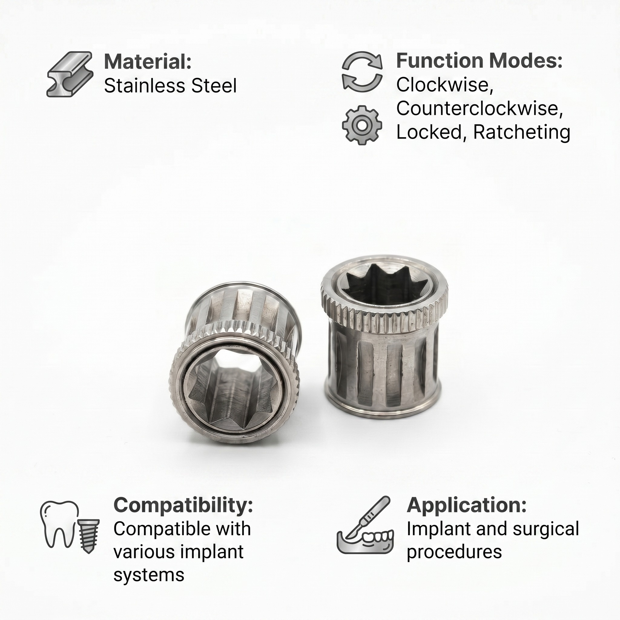 Dentaltech Four-Way Ratchet Converter 