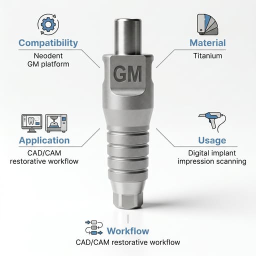 Dentaltech Scan body - Neodent GM Implant Compatible