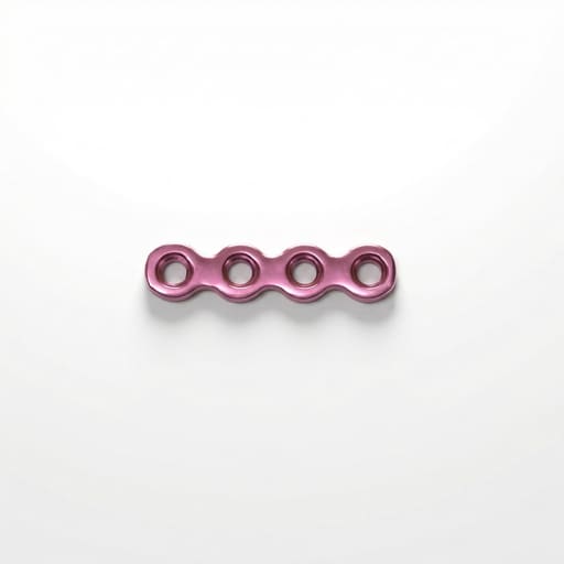 SK Surgicals Titanium Mini Bone Plates Continuous - 1.5mm (4 Holes) 105.401T (Pack of 2 )