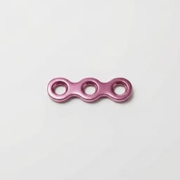 SK Surgicals Titanium Mini Bone Plates Continuous - 1.5mm (3 Holes) 105.301T (Pack of 2 )