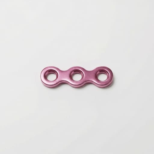SK Surgicals Titanium Mini Bone Plates Continuous - 1.5mm (3 Holes) 105.301T (Pack of 2 )