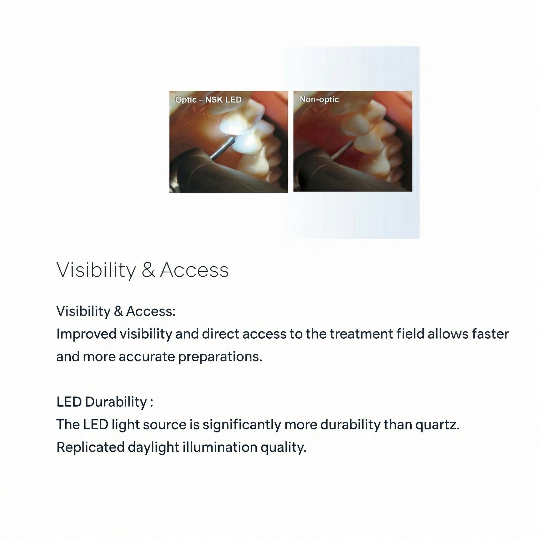 NSK Dyna LED M600LG B2 Standard Airotor Handpiece (P1106)