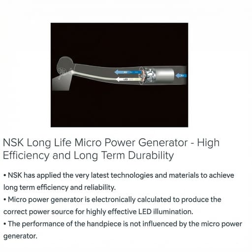 NSK Dyna LED M600LG B2 Standard Airotor Handpiece (P1106)