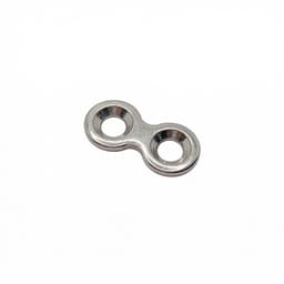 SK Surgicals SS Mini Bone Plates Continuous - 1.5mm (2 Holes) 105.201S (Pack of 2 )