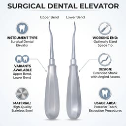 Veecare Extended Shank Spade Elevator - 4