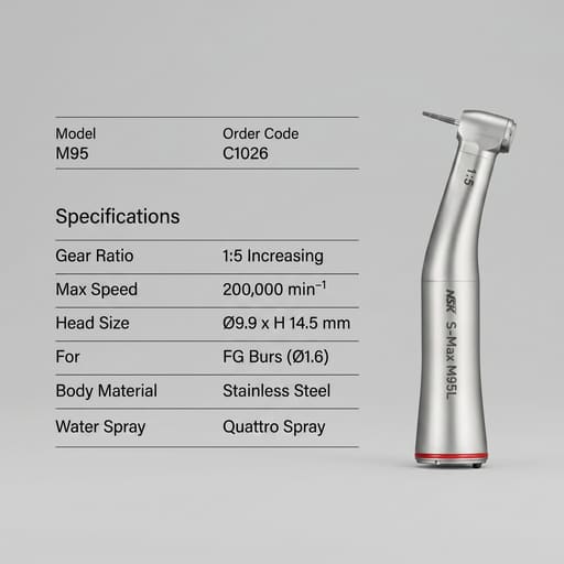 NSK M95 Contra-Angle Handpiece (C1026)