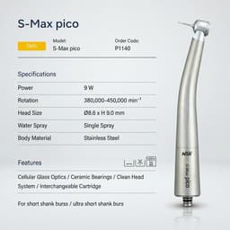 NSK S-Max Pico LED Fiber Optic Airotor Handpiece (P1140)  - 3