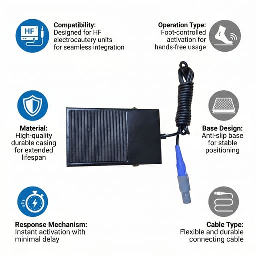 Zylo Electrocautery Unit HF-1 - Foot Pedal