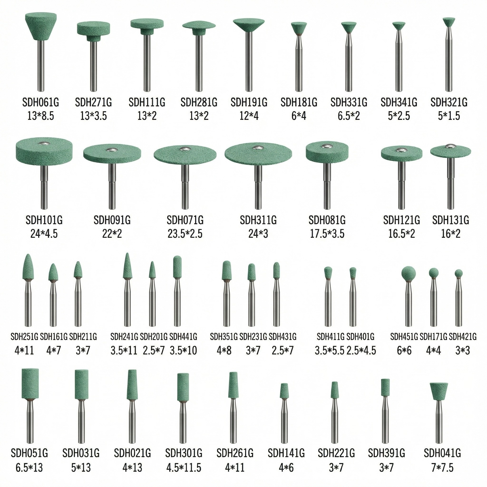 Labodent Diamond Stones Kit HP For Zirconia Grinding And Polishing (Kit of 70 Burs)