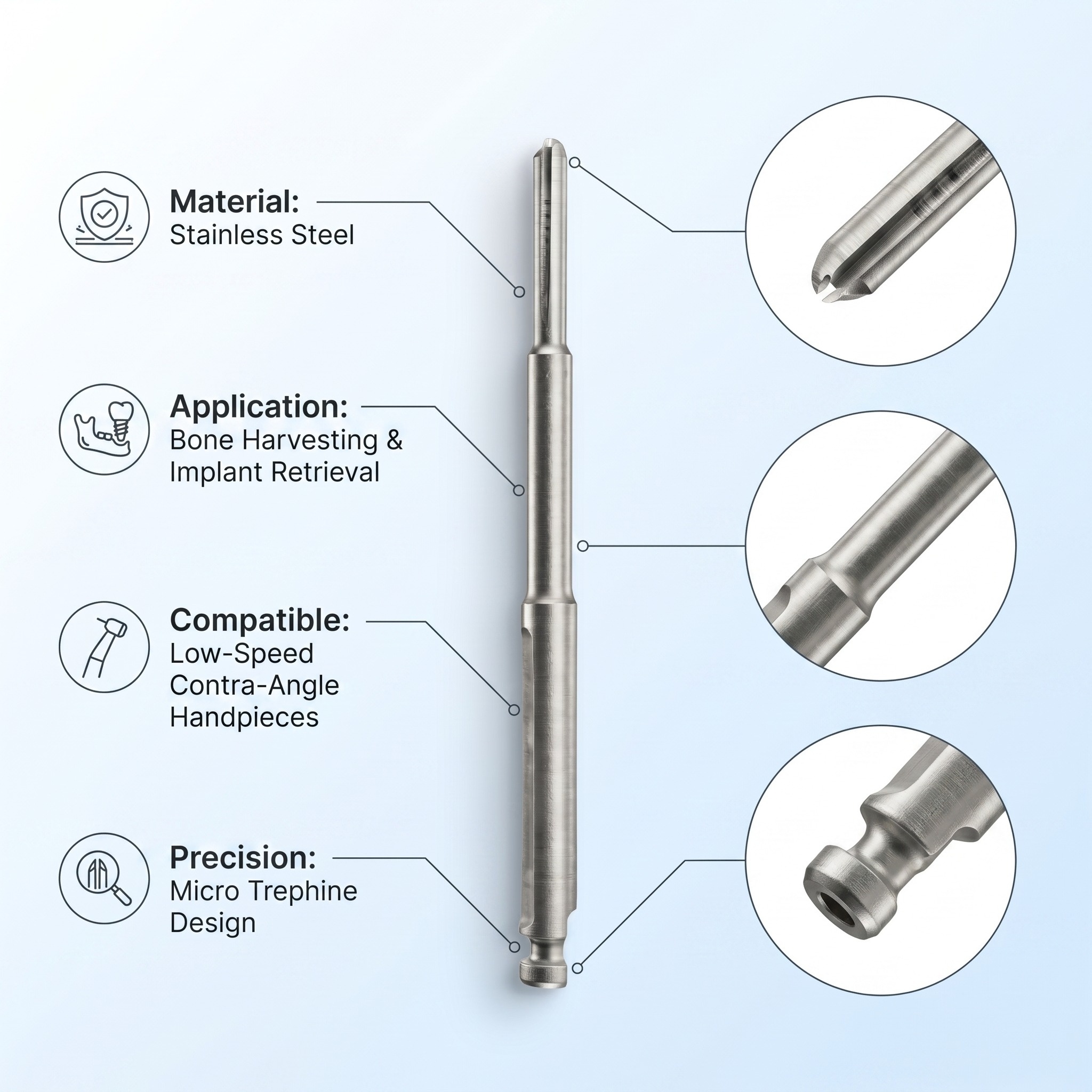 Julldent Micro Trephine Drill (JULL-DENT 114)
