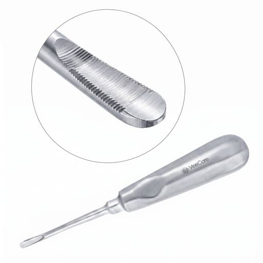 Veecare Straight Serrated Elevator - 3mm