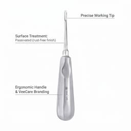 Veecare Straight Serrated Elevator - 3mm - 4