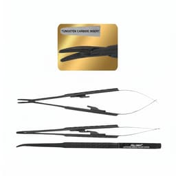 Julldent Micro Surgical Needle Holder With Curved TC Tip (073B) - 2